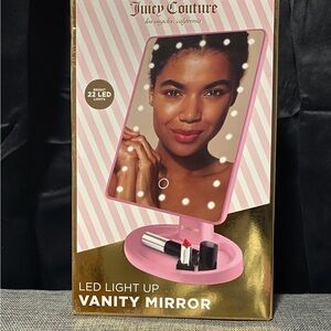 Juicy Couture Pink LED Light Up Vanity Mirror